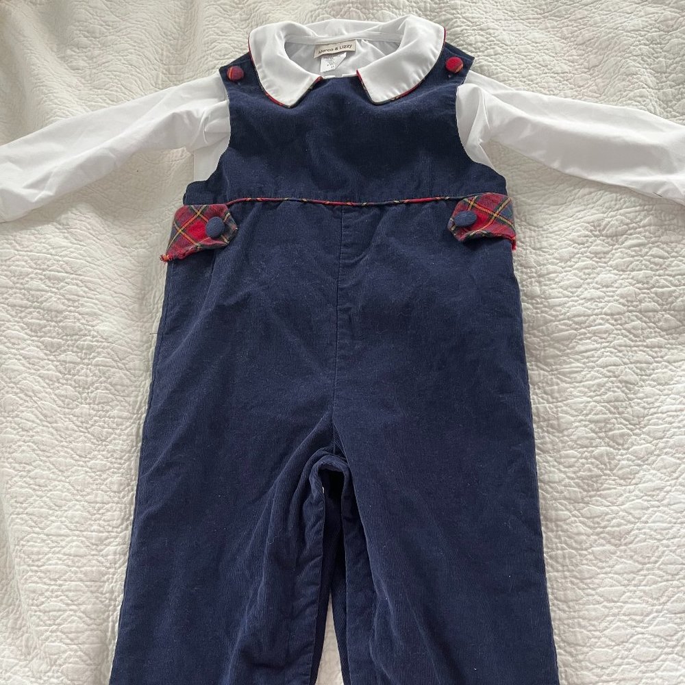 Christmas 2T Longall jumper Marco & Lizzy boy corduroy